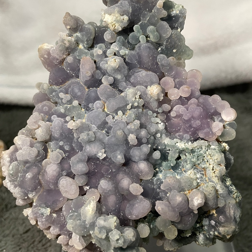 NATURAL GRAPE AGATE- CRYSTAL GEMSTONES amazing SPECIAL purple and BLUE 5”x4” - Picture 6 of 10